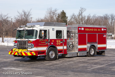 Highland Park FD (IL) Squad 33 2015 SpartanERV Star Series eingine fire truck fire apparatus Larry Shapiro photographer shapirophotography.net